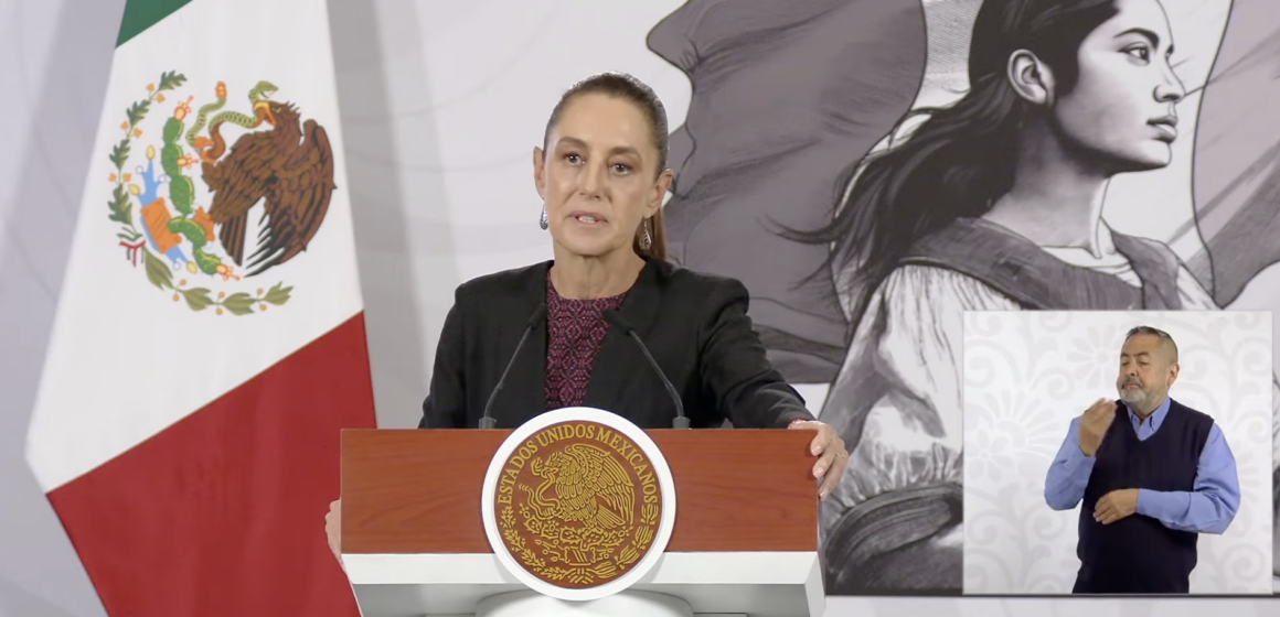 Rechaza Sheinbaum intervención militar por parte de EU ante insistencia de Trump