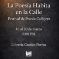 Celebra Oaxaca Día Mundial de la Poesía con Festival “La poesía habita en la calle”