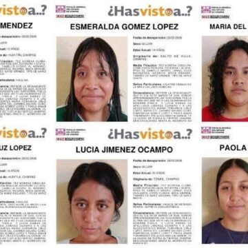Localizan a 4 de 6 jóvenes desaparecidas de albergue en Tuxtla Gutiérrez